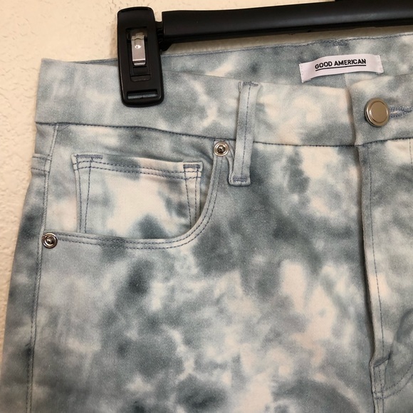 Good American Good Legs Cloud Tie Dye Skinny Jeans - Picture 3 of 12
